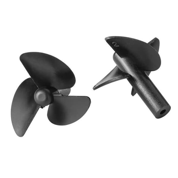 Fiskebåt Tilbehør - Erstatningspropeller, 3-blads Propell, RC Båtpropeller (1 Par Propeller)