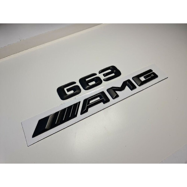 G63 Amg Matte Black Bokstavsnummer Bakre Boot Badge Emblem G Wagen Class Mercedes