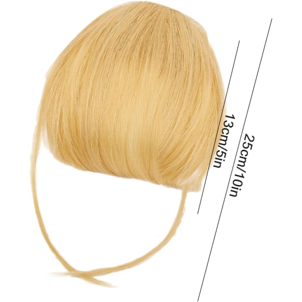 Klipp-på pannelugg, ekte hår, hårextensions - Franske pannelugg, luftige pannelugg | Stilige og trendy hårextensions for middager og hverdagsbruk 613#
