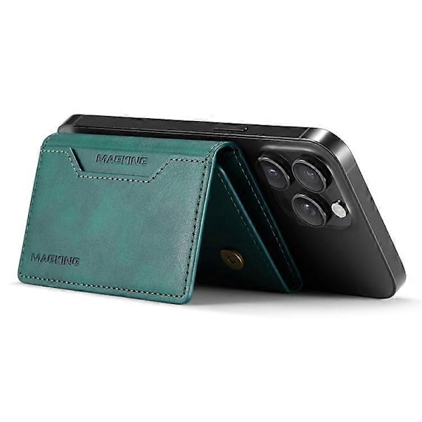 MAGKING K2 -jalusta magneettinen korttikotelo, yhteensopiva MagSafe RFID -matkapuhelinlompakon kanssa - Perfect_xx Green