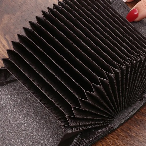 Naisten ylellinen korttikukkaro mini PU-lompakko monipuolinen pieni clutch-laukku Black2