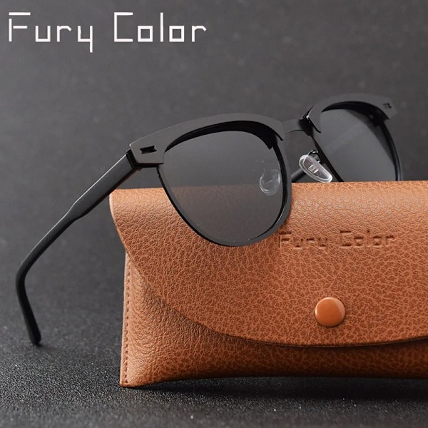 Herre solbriller dame designer mærke Kørebriller HD Polariserede masculino Herre briller Tilbehør Solbriller til mænd Oculos guld-sort gold-black Black