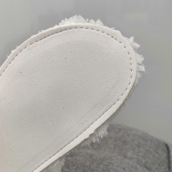 Skor Varmt foder Crocs Clogs Liner Ersättning, Vit Pälsinsats Foder Sko Inner för Crocs Clogs 240mm