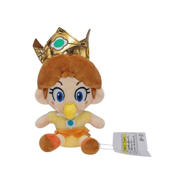 6 Super Mario Bros Baby Princess Plys Legetøj Bløde Udstoppede Dukker Julegaver til Børn Baby Princess Daisy-6 Tommer Baby Princess Daisy-6inch