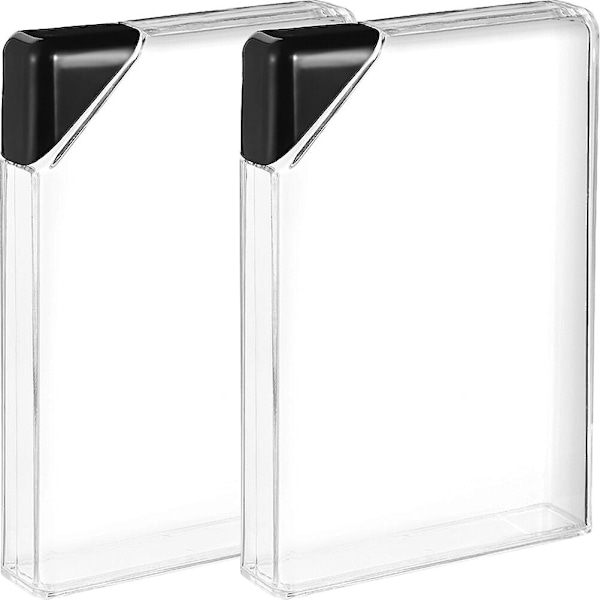 2 stk. Gjennomsiktige flate vannflasker, portable flate vannflasker, portable reiseflasker 17X11X3cm 17X11X3cm