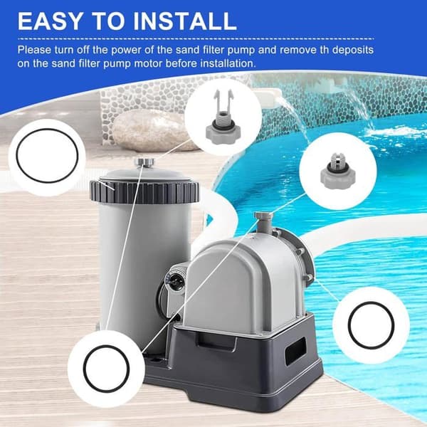 Intex poolpumpspackning, reparationssats för poolpumpspackning, poolpumpsdelar