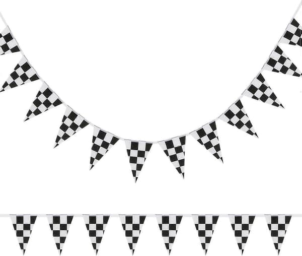 10m rutete vimpelbannere, racingflagg