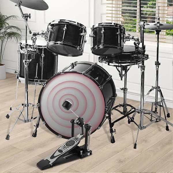 Basstrommepedal, dobbel kjedepedal, enkeltpedalhammer, basstrommepedalhammer for øving