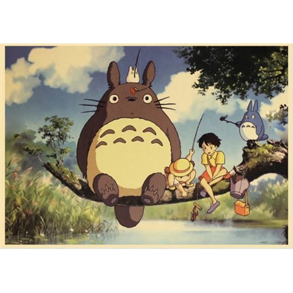 Plakatsæt med 5 Studio Ghibli-film Min Nabo Totoro Spirite