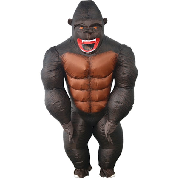 Oppustelig King Kong Orangutang Kostume Cosplay Kostume til Voksne og Børn 110-150cm