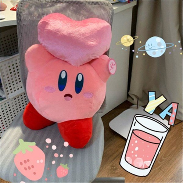 40*45cm Kawaii Sanrios Plyschkudde Kuromi My Melody Kirby Cartoon Anime Docka Leksaker Mjuk Fylld Plysch Födelsedagspresent till Barn [DB] 45CM 45CM Kirby-8