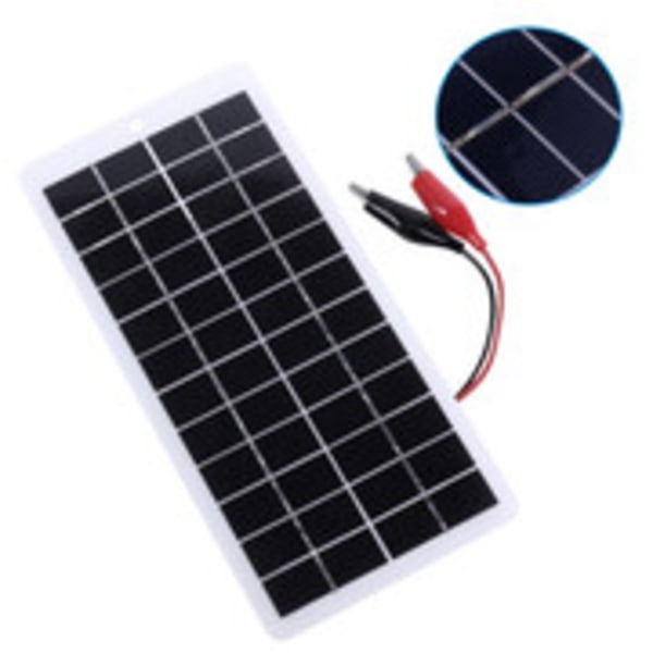 10W 12V Utendørs Polysilicon DIY Solcelleladerpanel 250x120mm for 9-12V SQBB