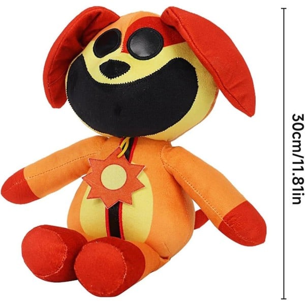 Smiling Critters Plysj, Morsom Smiling Critters Plysj, Søte Kosedyr Puter Dukkeleker for Fans Barn Gutter Jenter Bursdag [DB] Dog Day