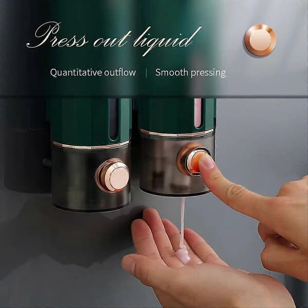 Väggmonterad tvåldispenser, handdispenser vit