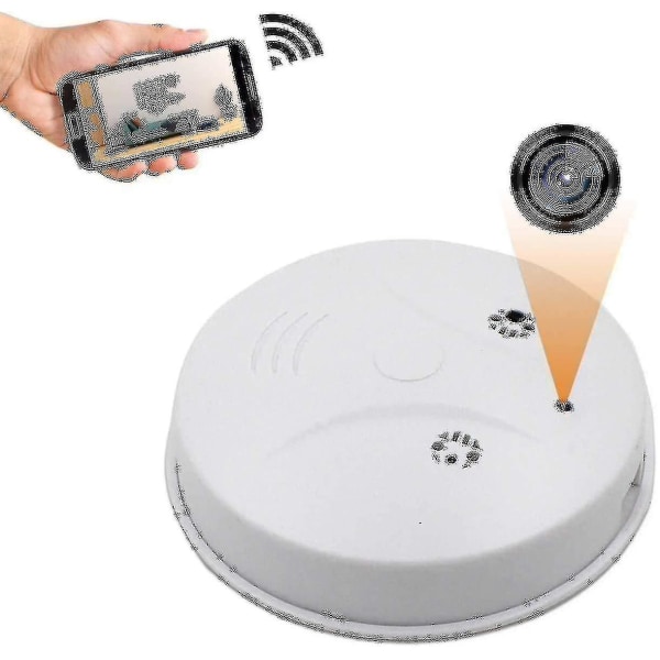 64gb kamera wifi 1080p rökdetektor kamera trådlös hemsäkerhet med mörkerseende
