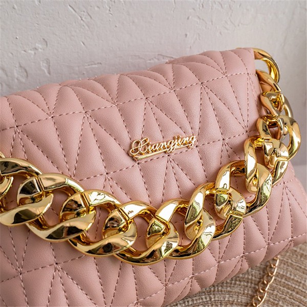 Mode Damväska Axelväska Kedjor Handväskor Rosa pink