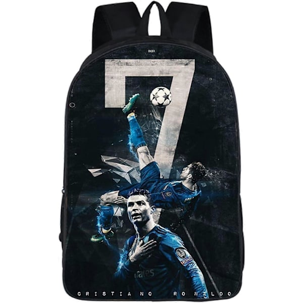 DSFKJO216Cristiano Ronaldo Ryggsäck CR7 Grafisk Ryggsäck - Vattentät Ryggsäck Lättvikts Reseryggsäck för Utomhusbruk - Färg 13 - One Size [HK] 12.6x5.5x17in 32x14x43cm