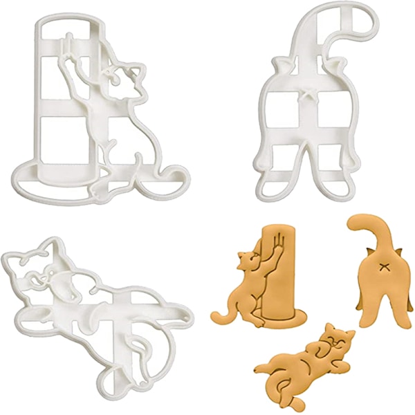 Kattekjeksform Kitty Butt Form DIY Kjeksform Stempel C