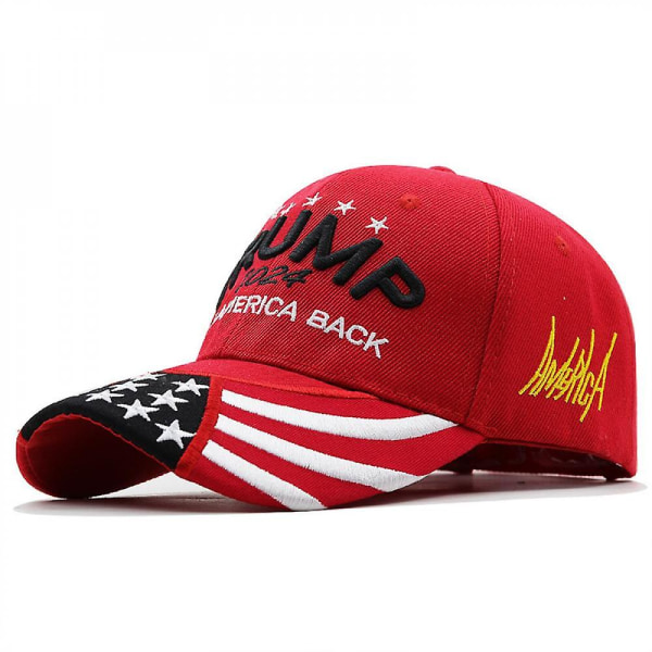 Donald Trump Hat 2024 Cap Keep America Great USA Broderi Camo Hat Justerbar Baseball Hat Vqq KZG Red