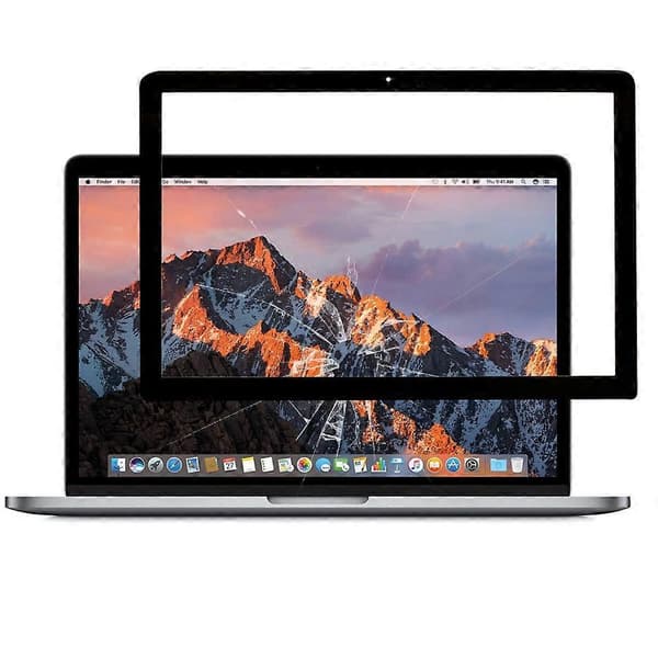 Frontskærm Ydre Glaslinse til Macbook Pro A1278 (Sort) Black