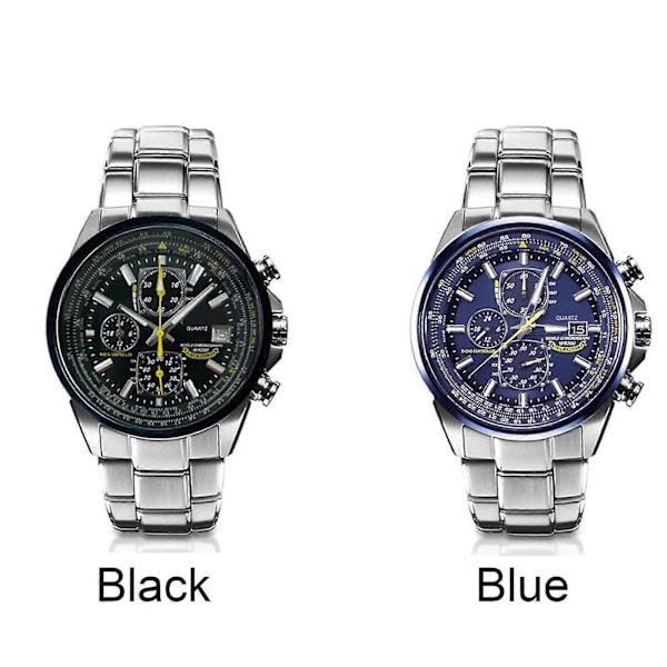 Angel Series Flying Watch, Analog Quartz Chronograph 45m Vandtæt Selvlysende Herreure Nye
