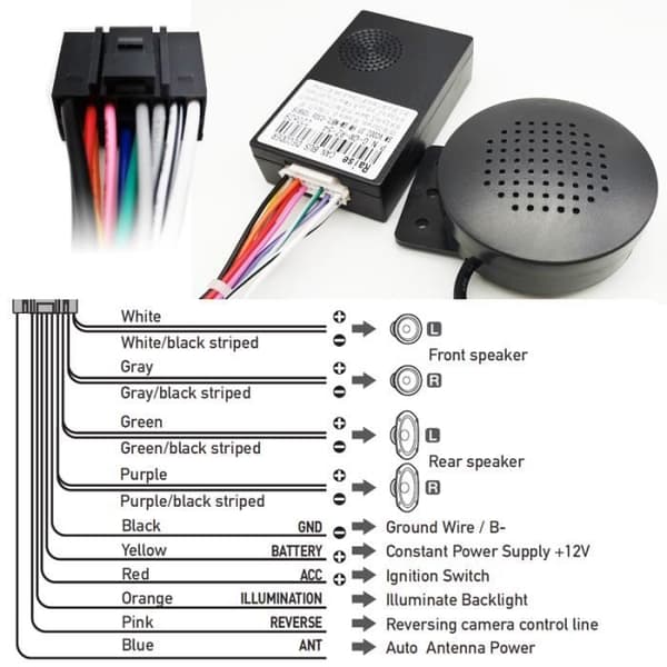 Android-kabeladapter for Opel Astra Corsa Antara Zafira, Quadlock ledningsnett, dekoder