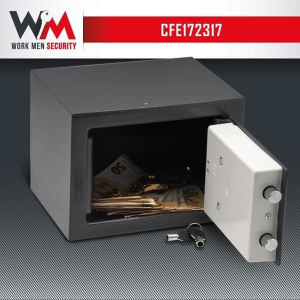 Elektronisk safe - Work Men Security - CFE172317 - Utvendige mål 17 x 23 x 17 cm