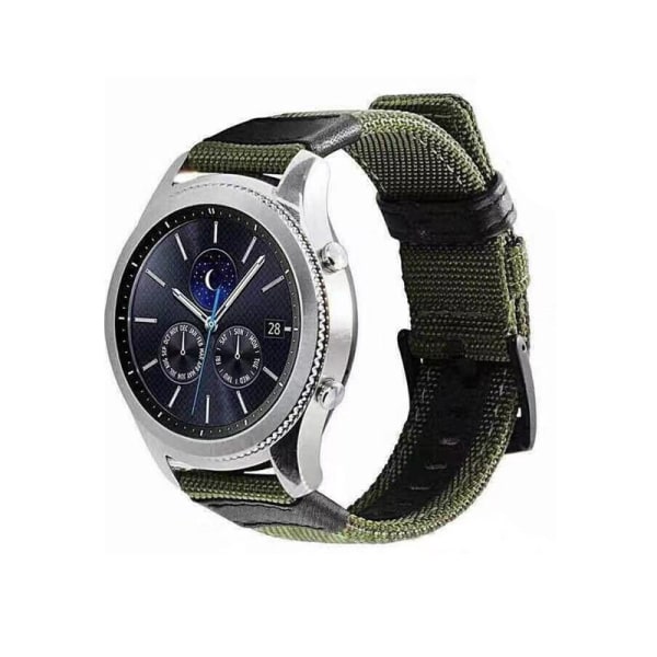 Snygg klocka i nylon - Samsung Galaxy Watch S3 Frontier 22mm green