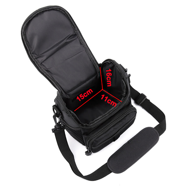 Blødt polstret kamerataske/etui i medium størrelse til Nikon, Canon, Sony, Pentax, Olympus Panasonic, Samsung og mange flere