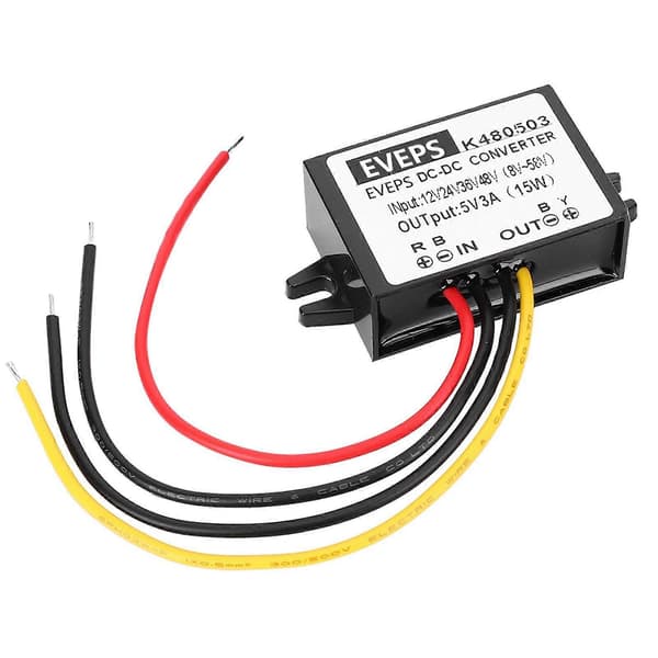 DC-DC 12V/24V/36V/48V til 5V 3A Buck Converter Step Down Strømforsyningsmodul