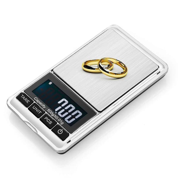 Guld Silver Testset Diamant Ädelmetall Testkit Digital Gramvåg