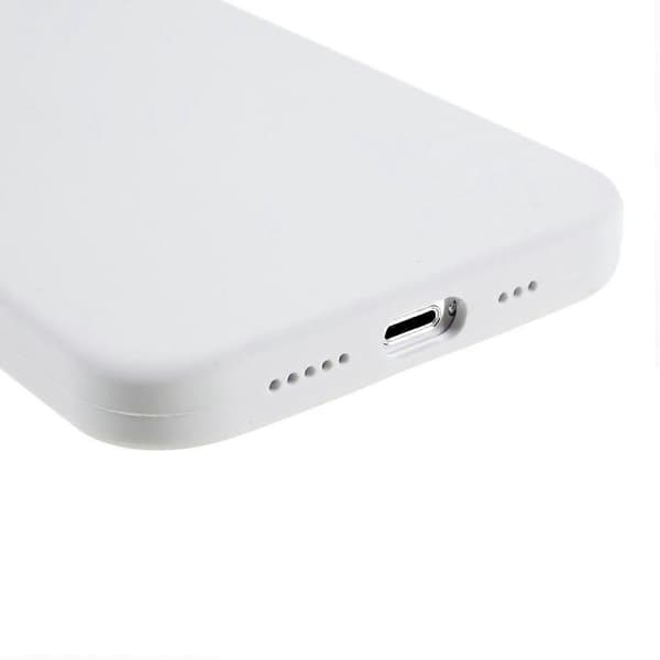 Til iPhone 14 Pro Cover Solid Silikone Stødsikkert Telefon Bagcover White