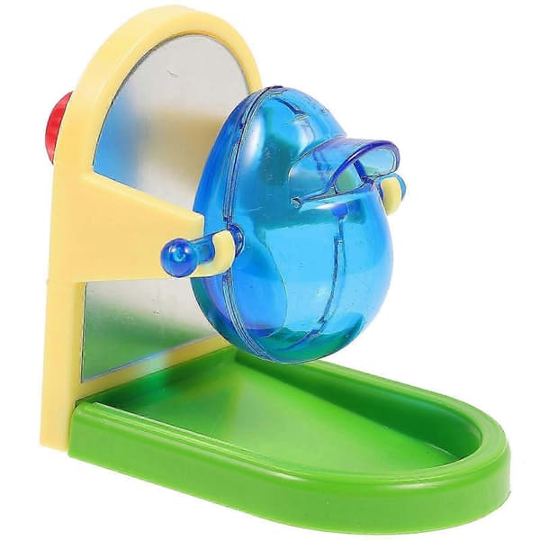 1 stk. papegøjefoder-legetøj, sjovt fugletrænings-foderdispenser kæledyrslegetøj 8X8CM