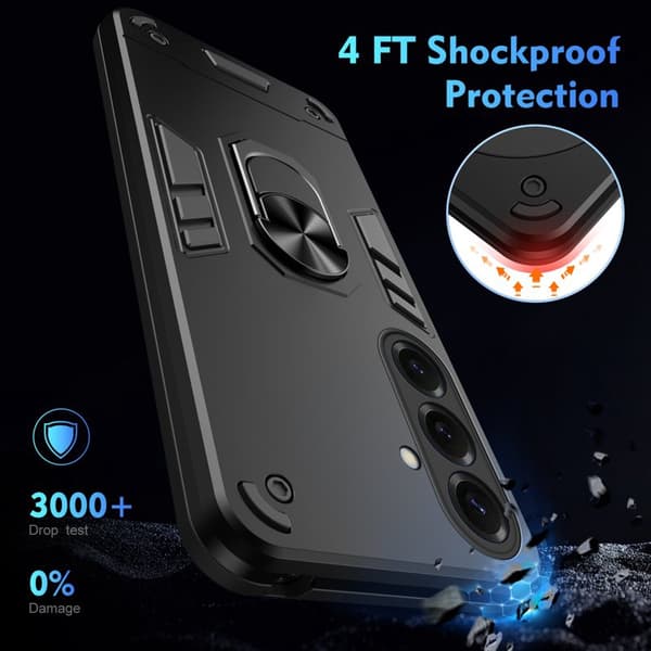 Mobildeksel til Samsung Galaxy S26 Plus PC + TPU Støtsikkert - Svart