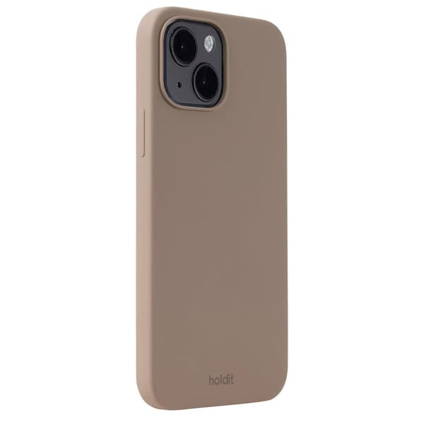 held iPhone 15 Mobilskal Silikon Mockabrun Brun Silikon
