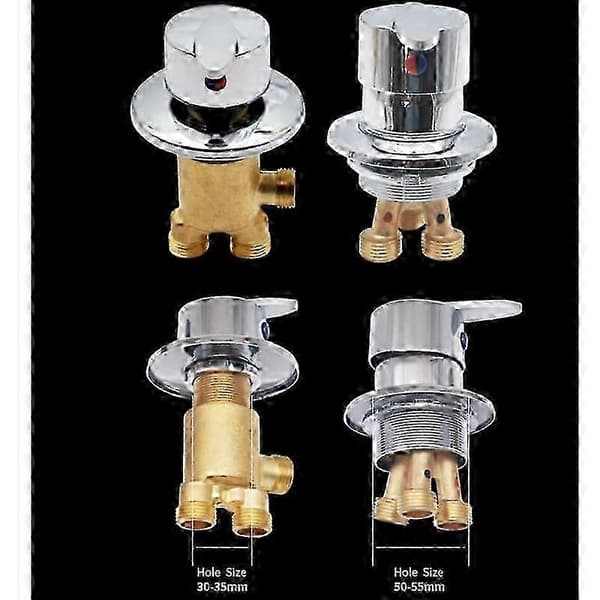 Badekar dusjbatteri for bad med todelt design