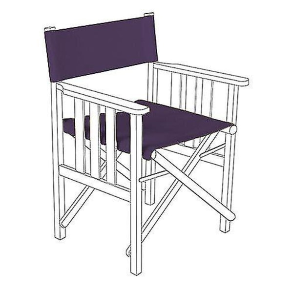 Ersättningsöverdrag i canvas för regissörsstol, trädgårdsmöbler, sittdyna - vinröd Purple