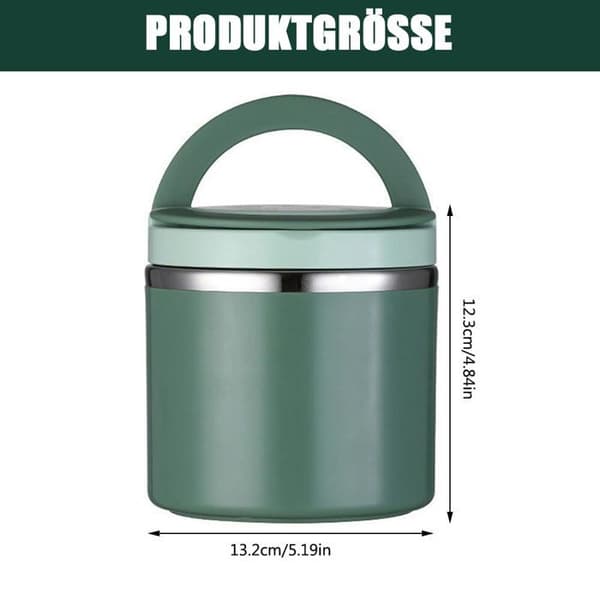 BEIJIYI Termisk Matboks - 1 L - Silikonforsegling - Termisk Isolasjon - Rustfritt Stål