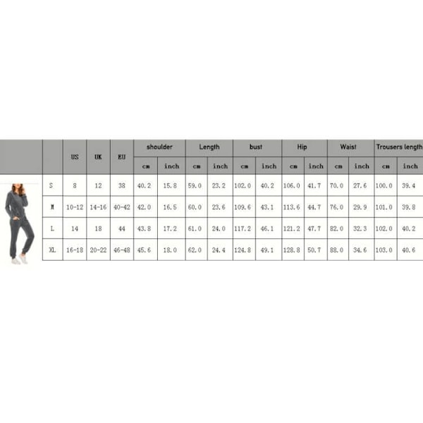 Naisten verryttelypuku 2-osainen Velour-asu HARMAA GRAY M