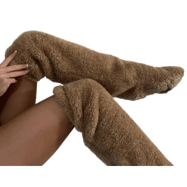 Snuggs Mukavat Sukat Reisi- ja Polvikorkeat Snuggle Paws Korkeat Sukat Brown
