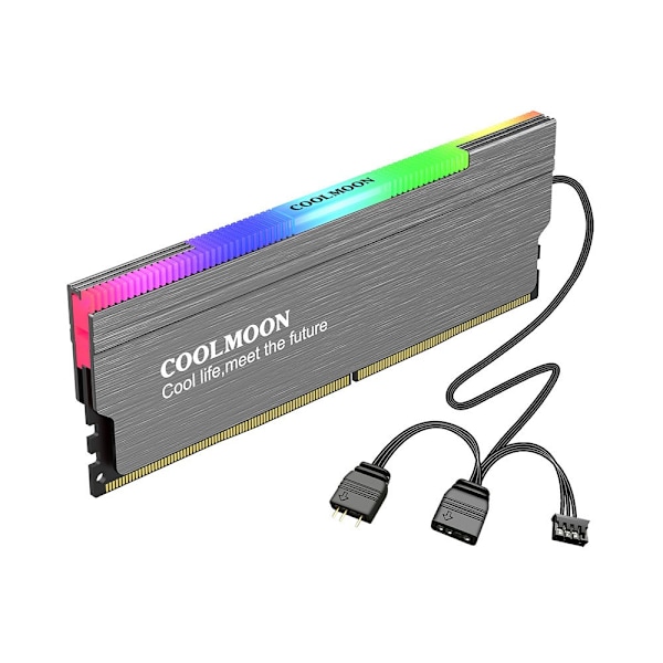 Memory Heatsink - PC Gaming Addressable RGB Sync Radiator - Memory Cooler