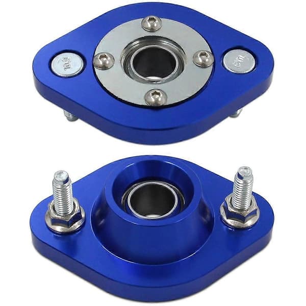 Par bageste coilovers camberplade kompatibel med BMW 3-serie E30 E36 E46 Z3 Top øvre montering til E36 318i 318is E46 Z3 Blue