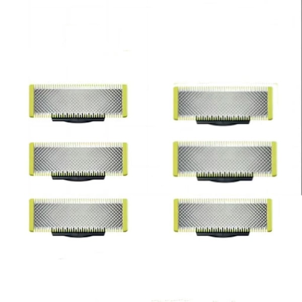 6-pack Original Ersättningsblad i Rostfritt Stål Kompatibla Elektriska Rakapparater (Modell QP250/50) 6 stycken