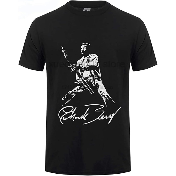 Chuck Berry Men T-shirt Svart S
