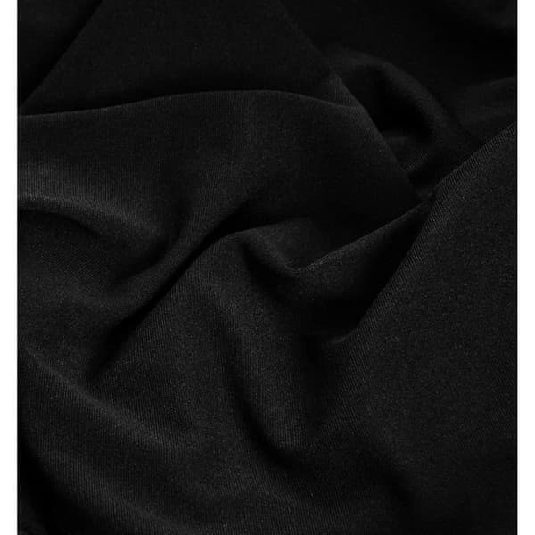 2 STK Rektangulær Strækdug - Tætsiddende Spandex Borddækken - Sort (2,6 fod (183 cm))