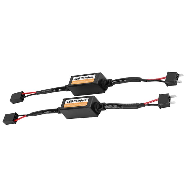LED Canbus Headlykt Dekoder, 2 stk med AntiFlicker Motstander Feilfjerner Kompatibel med H7