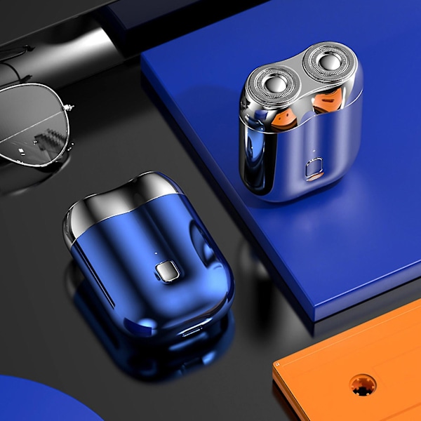 Mini Hårklipper - Bærbar Elektrisk Hårklipper Til Mænd - USB Opladbar Hårklipper Til Hjemmet Og Rejser Silver