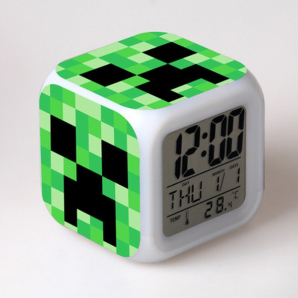 Night light clock, Minecraft alarm clock color changer