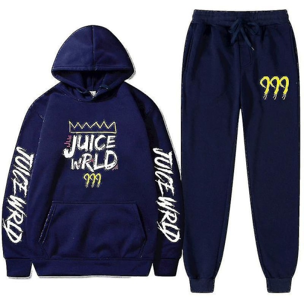 Ny Juice World Hoodie Sæt Sweatshirt + Joggingbukser Juice Wrld Juice Wrld Juice Wrld Trap Rap Regnbue Tomografi Juice Wrld green XXXL