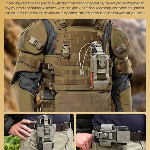 Ulefone Armor Hölster Multifunktionell Telefonväska Midjeväska Grey